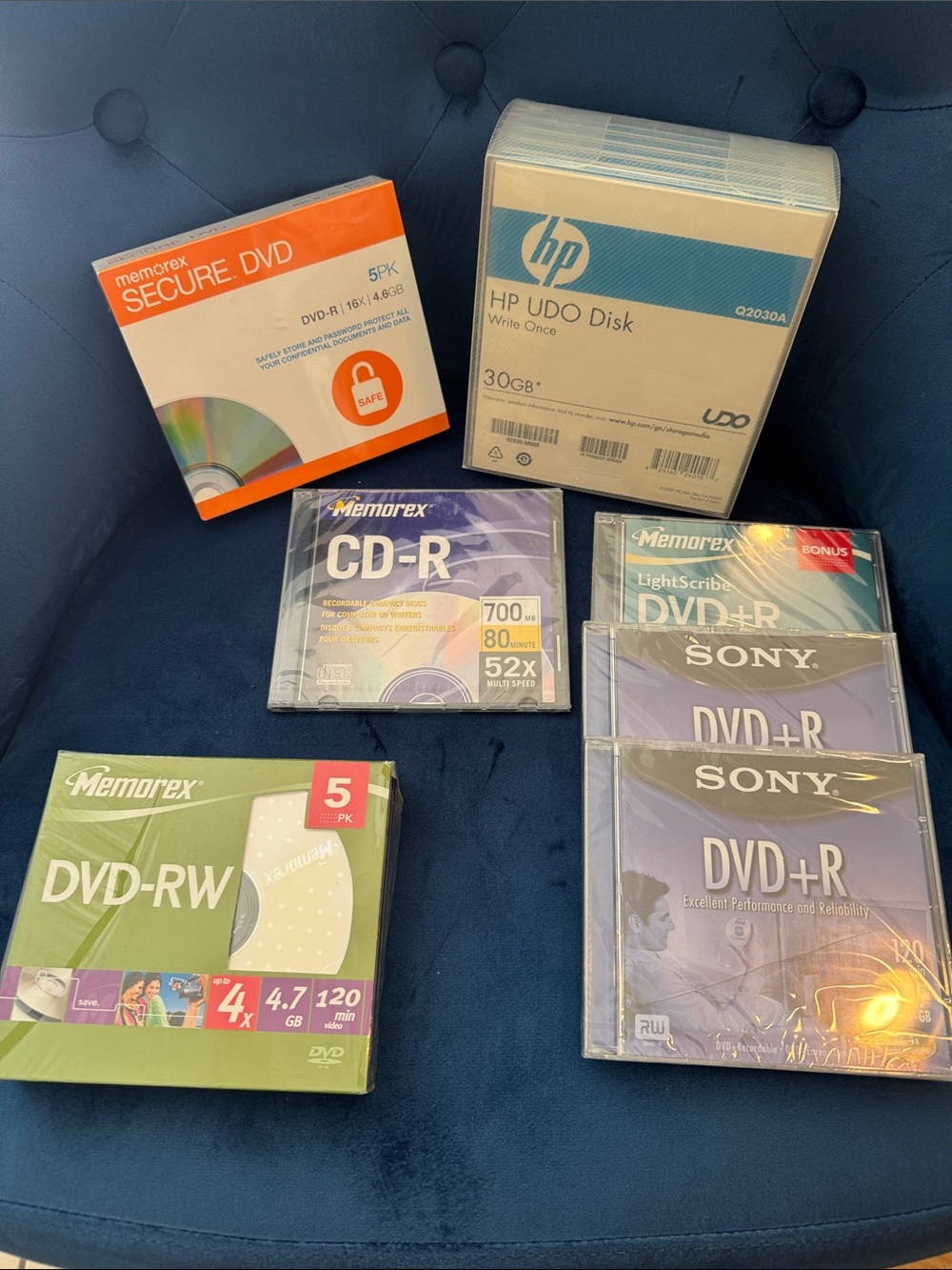 HP UDO Disk & Mixed Optical Media Bundle - Blue, Orange, Green, Purple